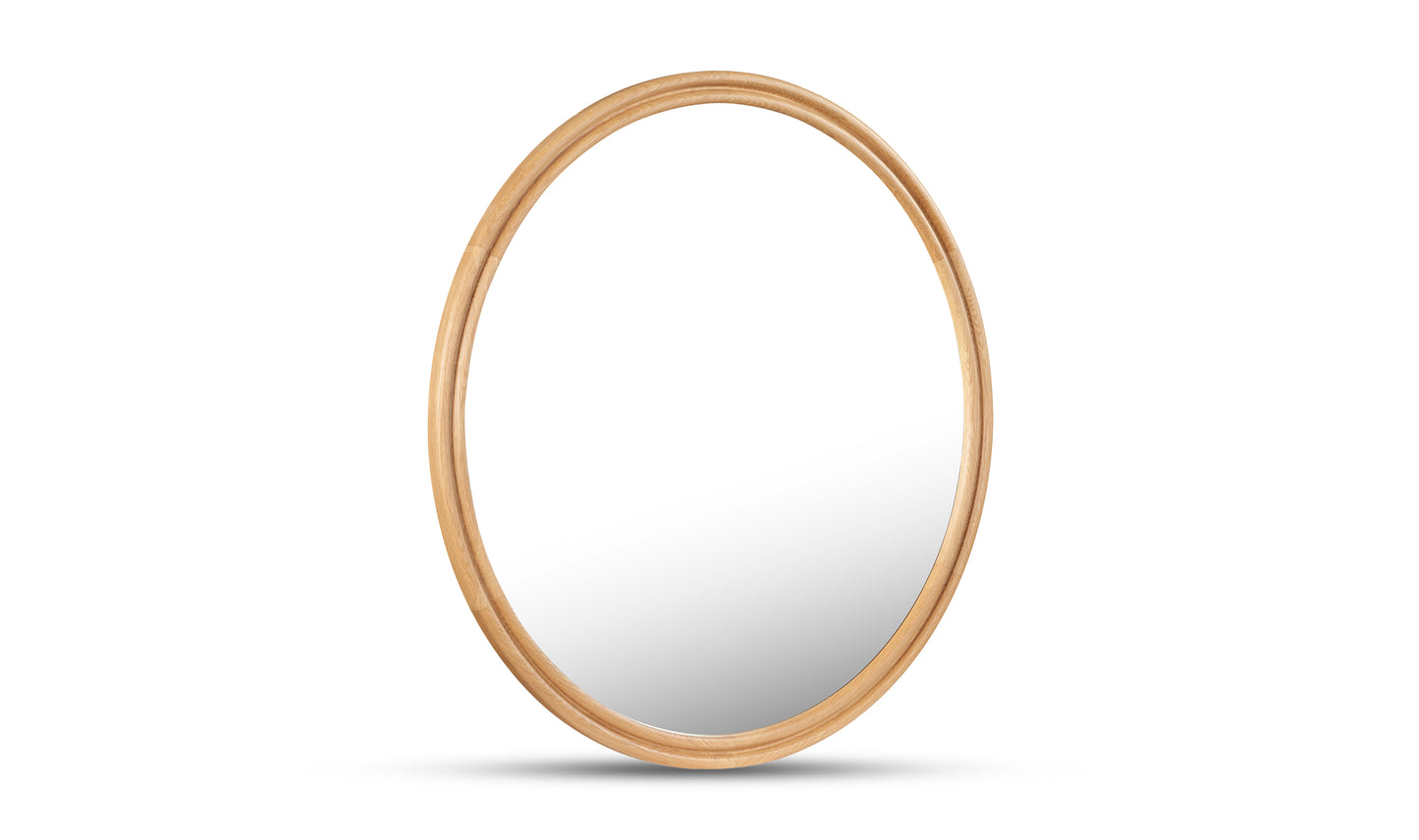Alcott Large Round Mirror Oak