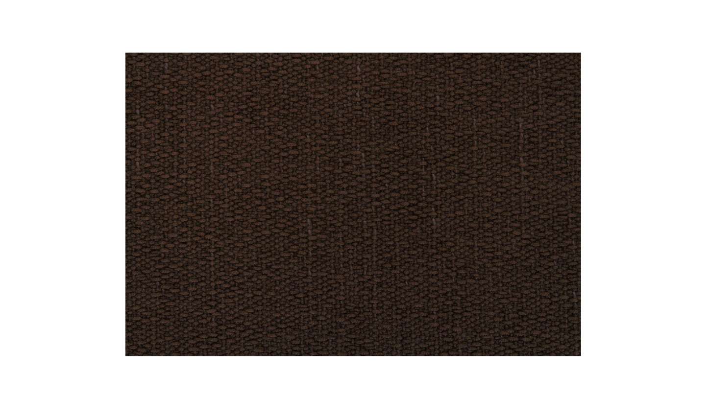 Naomi 2 Piece Convex Modular Sectional Dark Brown