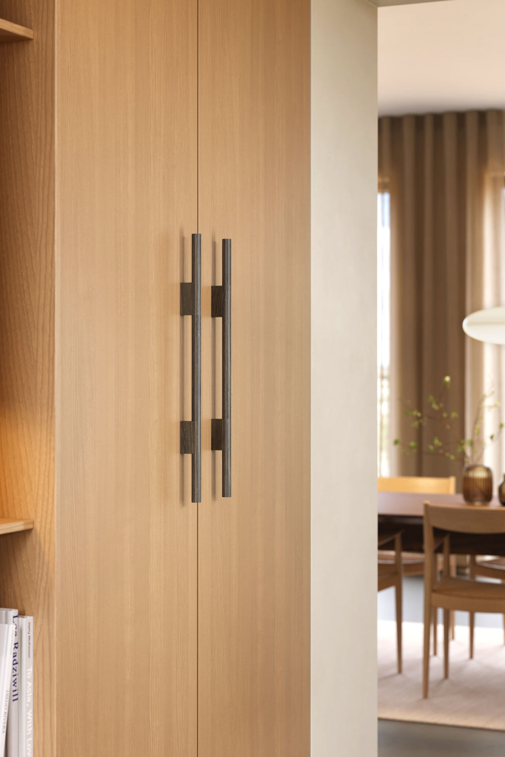 Dark Brown Wood "Magnum" Drawer Pulls