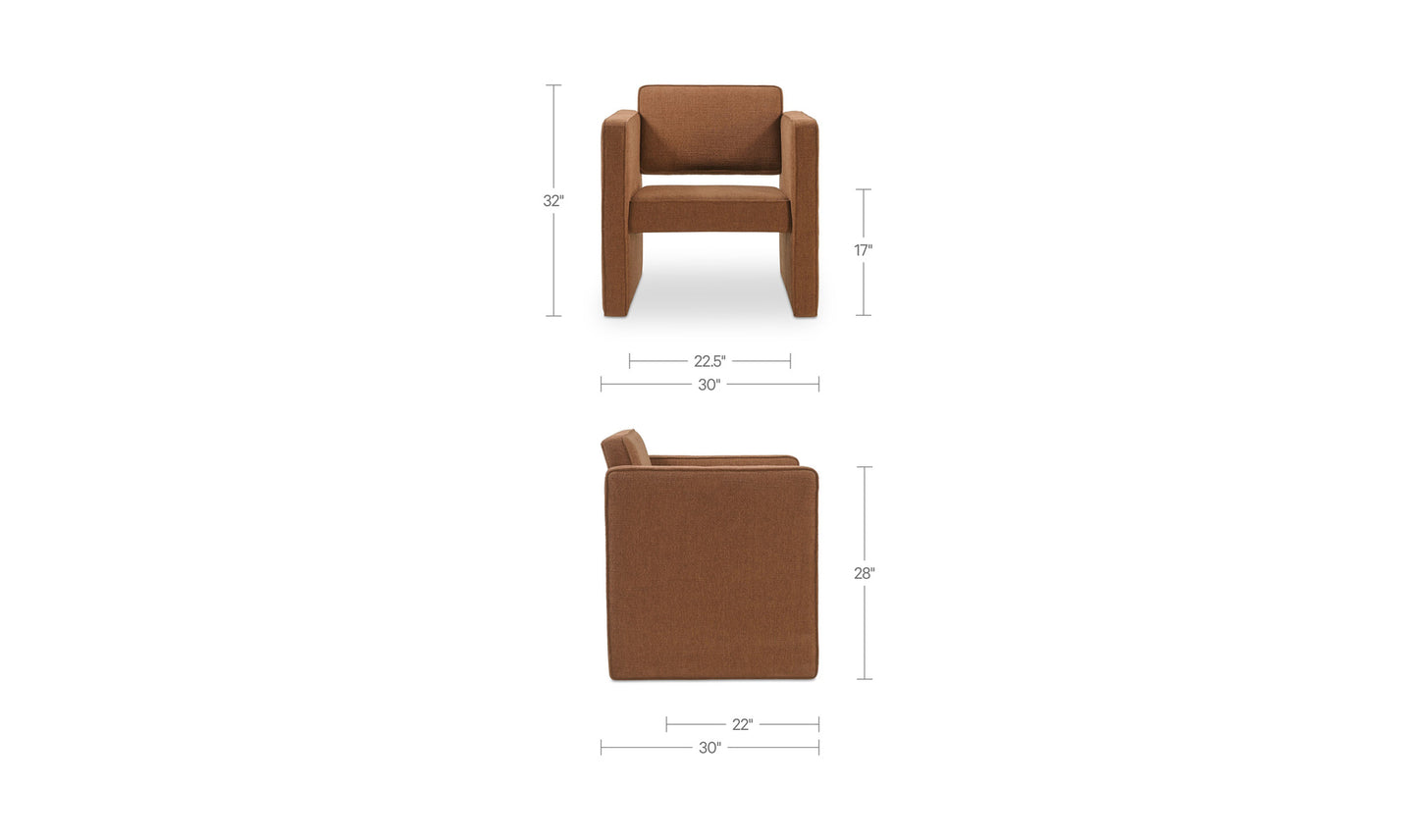 Harris Accent Chair Burgundy.