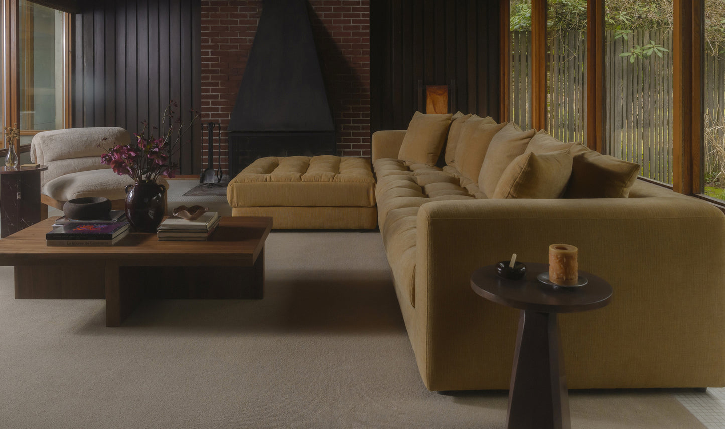 Davie Lounge Modular Sectional Golden Yellow.