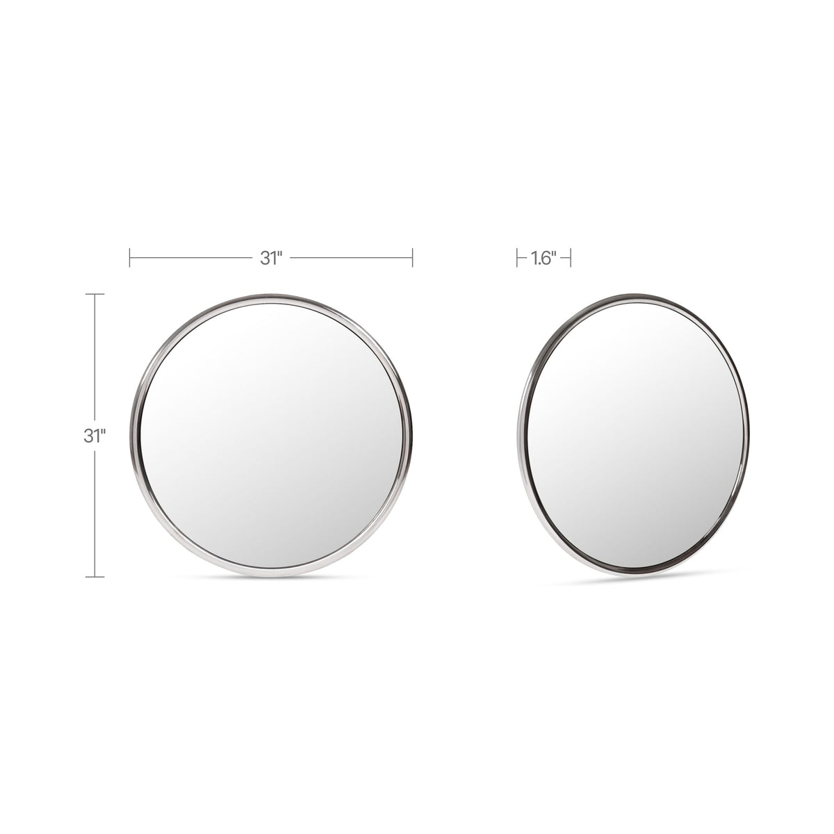 Lars Mirror Chrome detail view 5