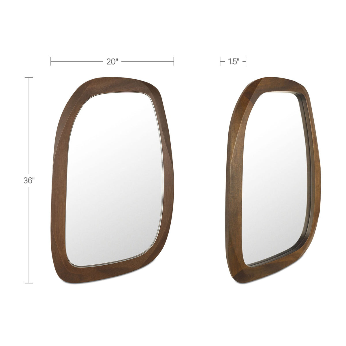 Levi Mirror Brown detail view 7