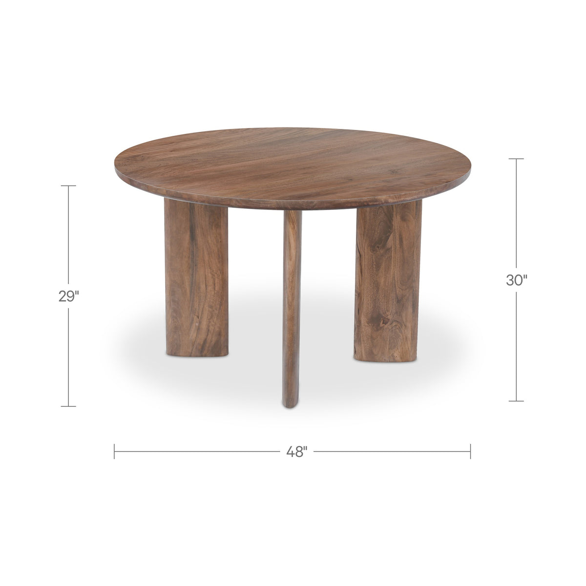 Lia Round Dining Table Dark Brown product image 8