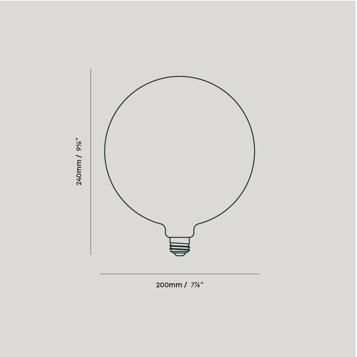 Sphere V E26 Dim-to-Warm LED Bulb.