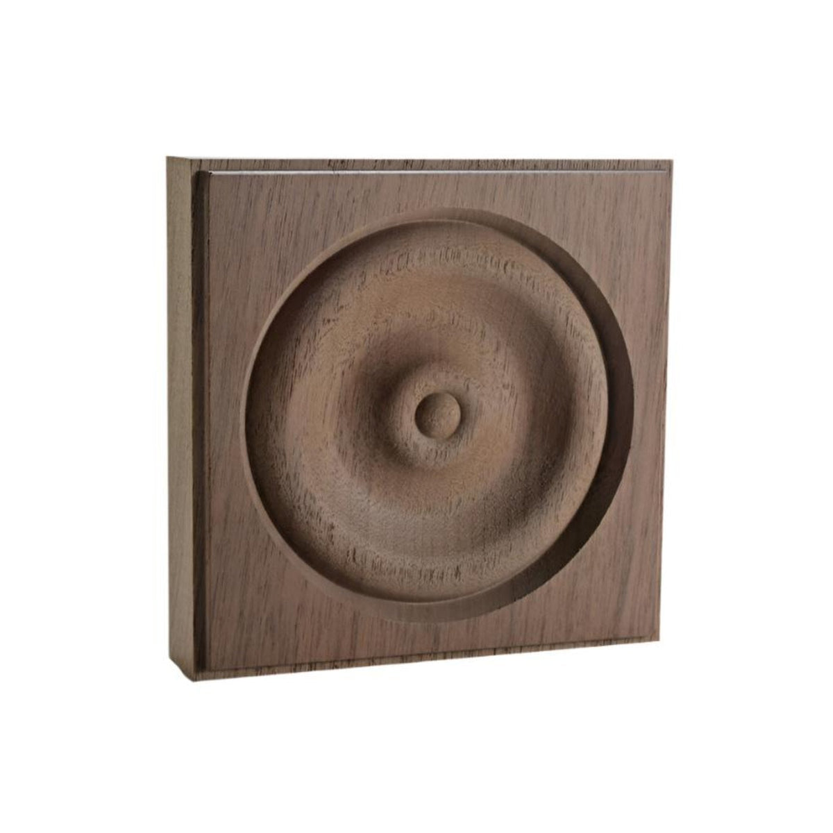 EWAP40 Rosette Casing Corner Block 1 inch x 4 inch Square Unfinished.