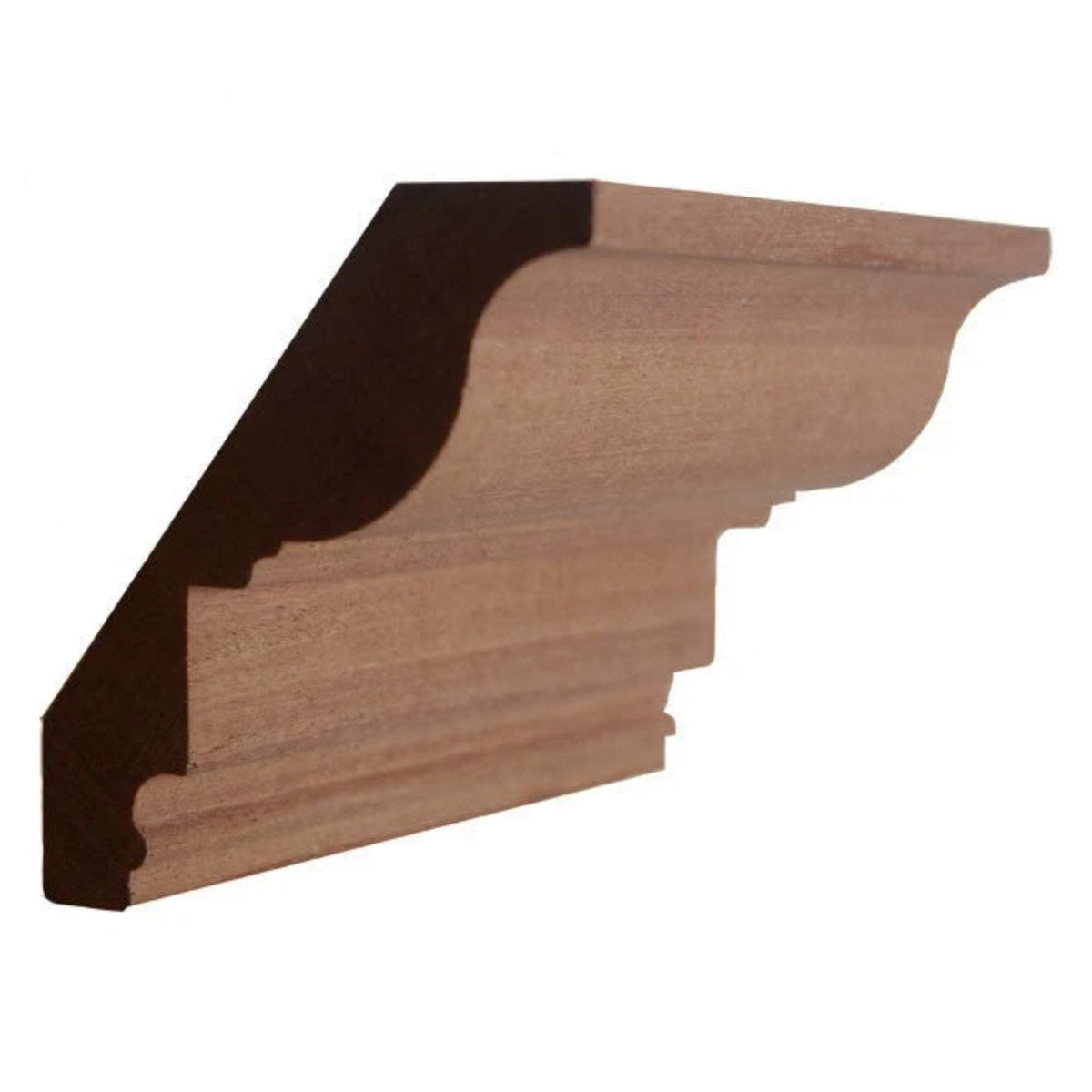 EWCR47 Colonial Crown 3/4" x 4" Unfinished 3" High x 2-5/8" Deep.