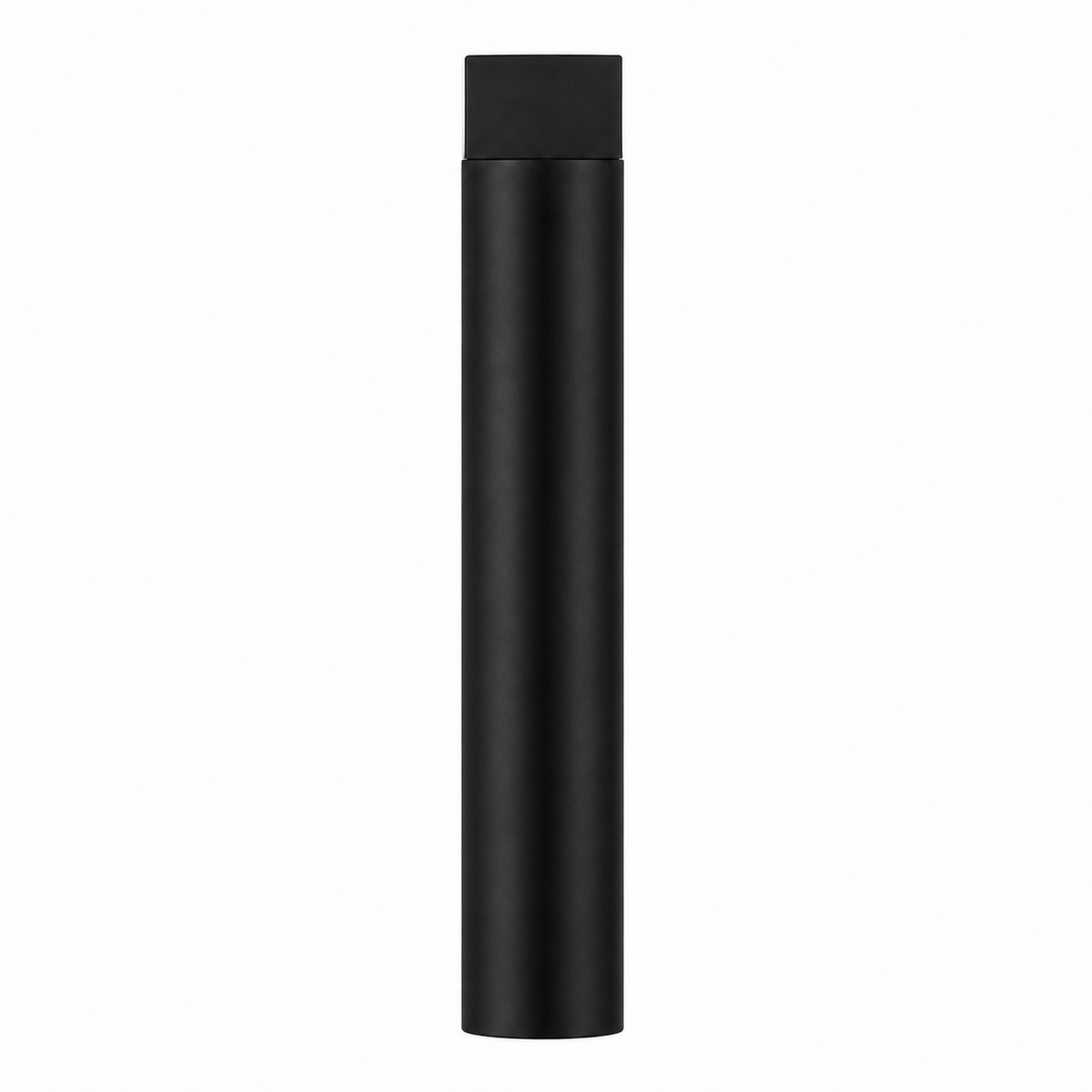 3" Wall-Mount Round Post Door Stop – Solid Brass, Residential Grade, Flat Black (US19).
