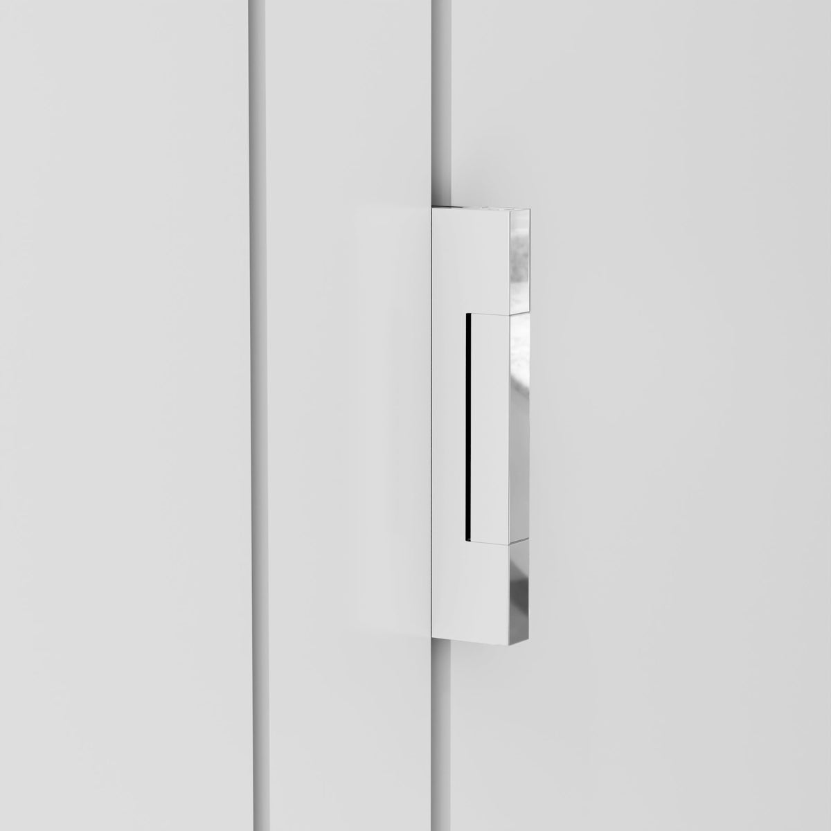 4x4 Inch Solid Brass Square Barrel Door Hinge - Polished Chrome.