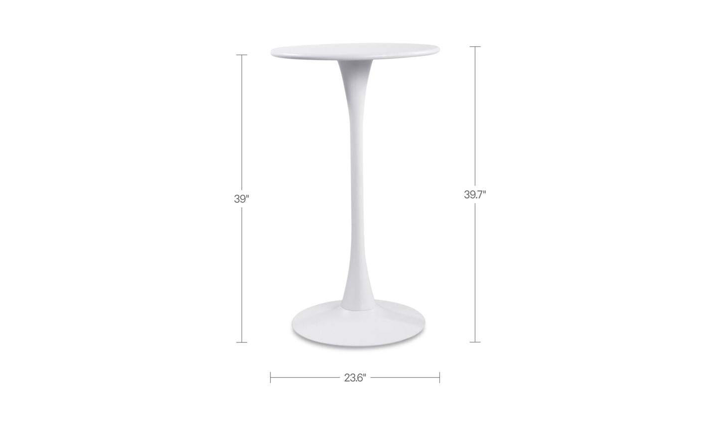 Gage Outdoor Bar Table White