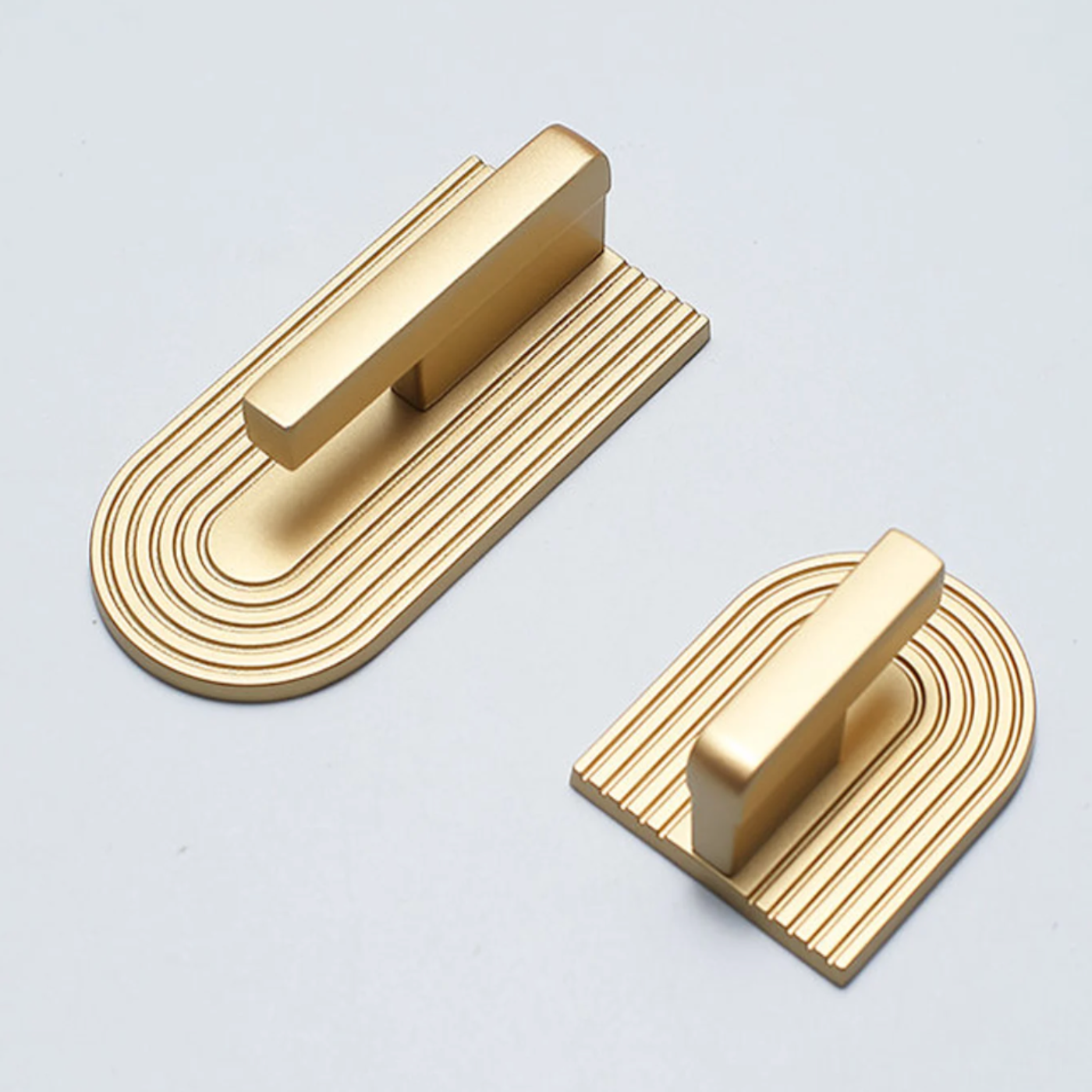 Hook Golden Solid Brass Cabinet Pull