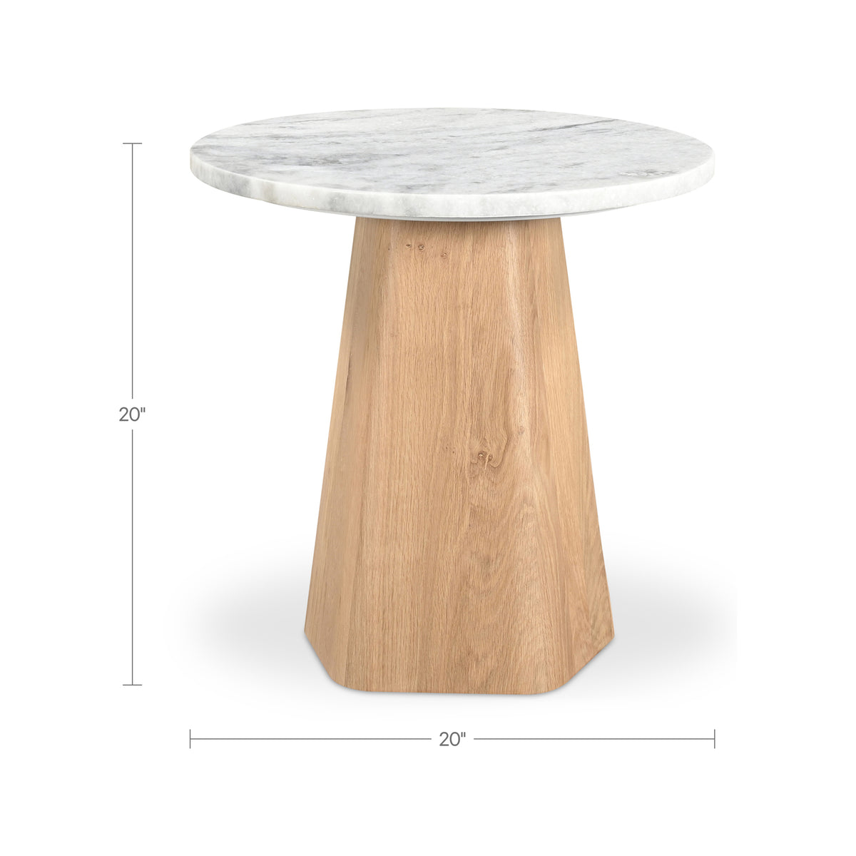 Evelyn Accent Table Ashen Grey Matrix Marble image 9