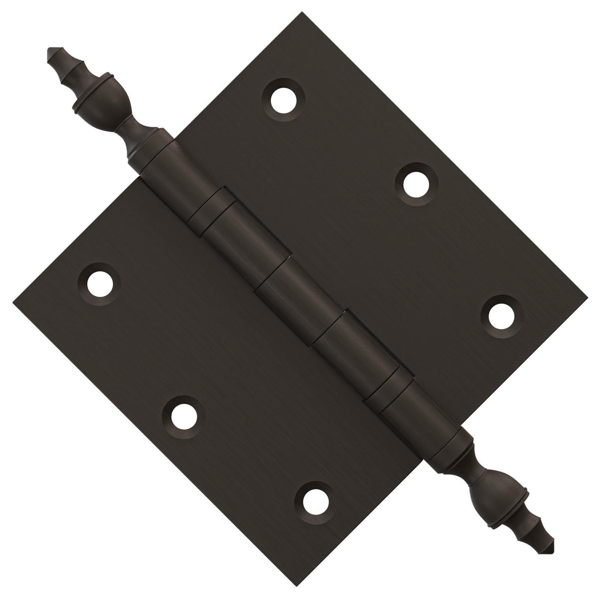 3.5 x 3.5 Inch Solid Brass Ball Bearing Door Hinge - Oil-Rubbed Bronze.