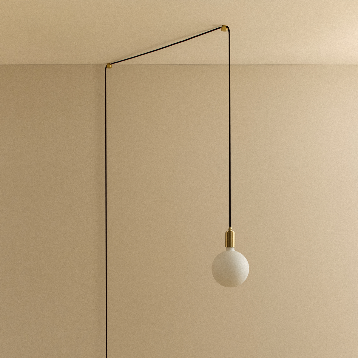 Sphere IV Plug-In Pendant in Brass.