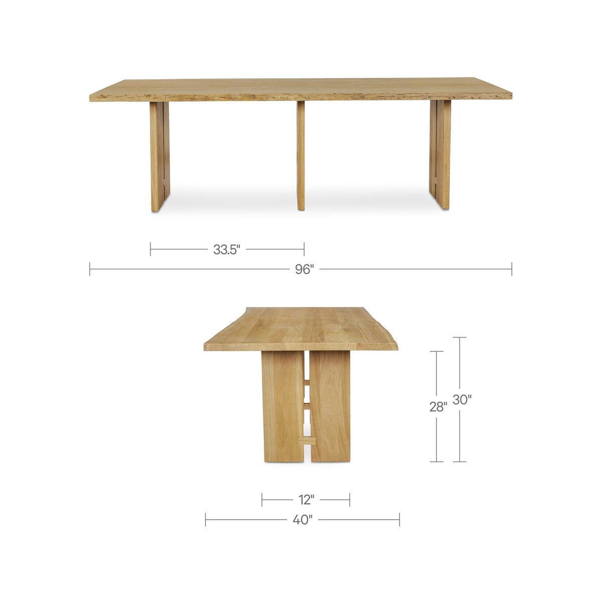 Tessa Dining Table Natural - lifestyle view 2