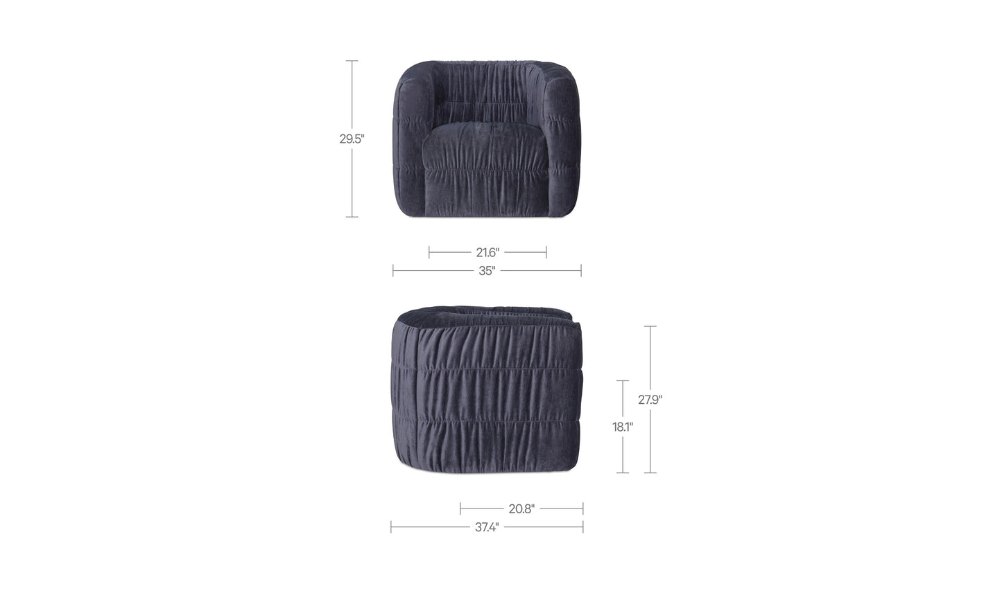Robson Swivel Chair Navy.