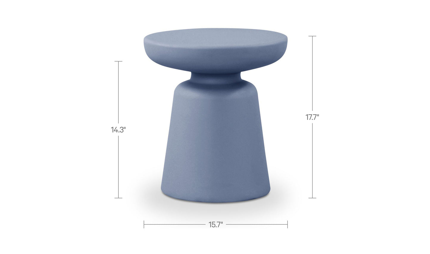 Ruth Outdoor Side Table Blue.