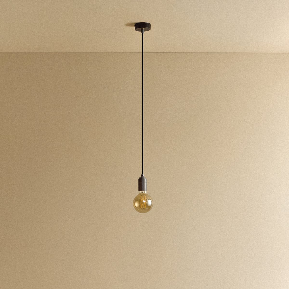 Elva Pendant Light Tinted in Graphite.