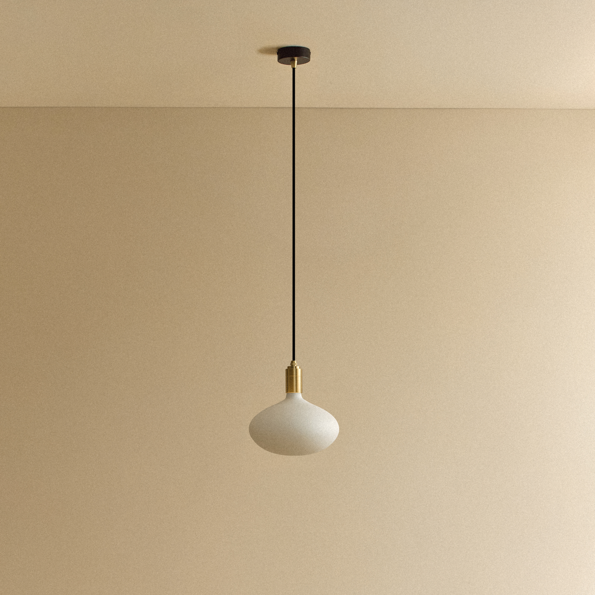 Oval II Pendant Light in Brass.