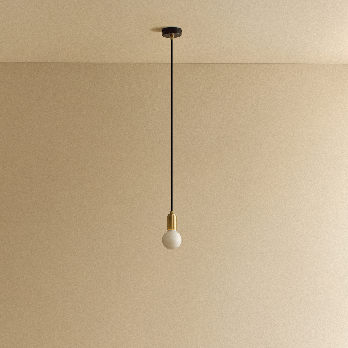 Sphere II Pendant Light in Brass.