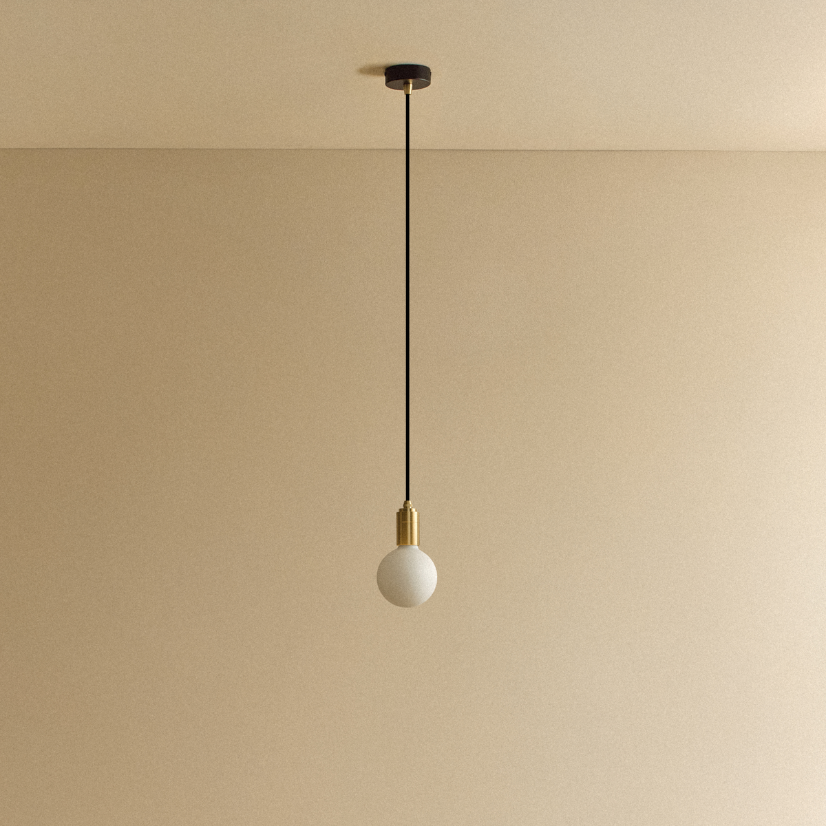 Sphere III Pendant Light in Brass.