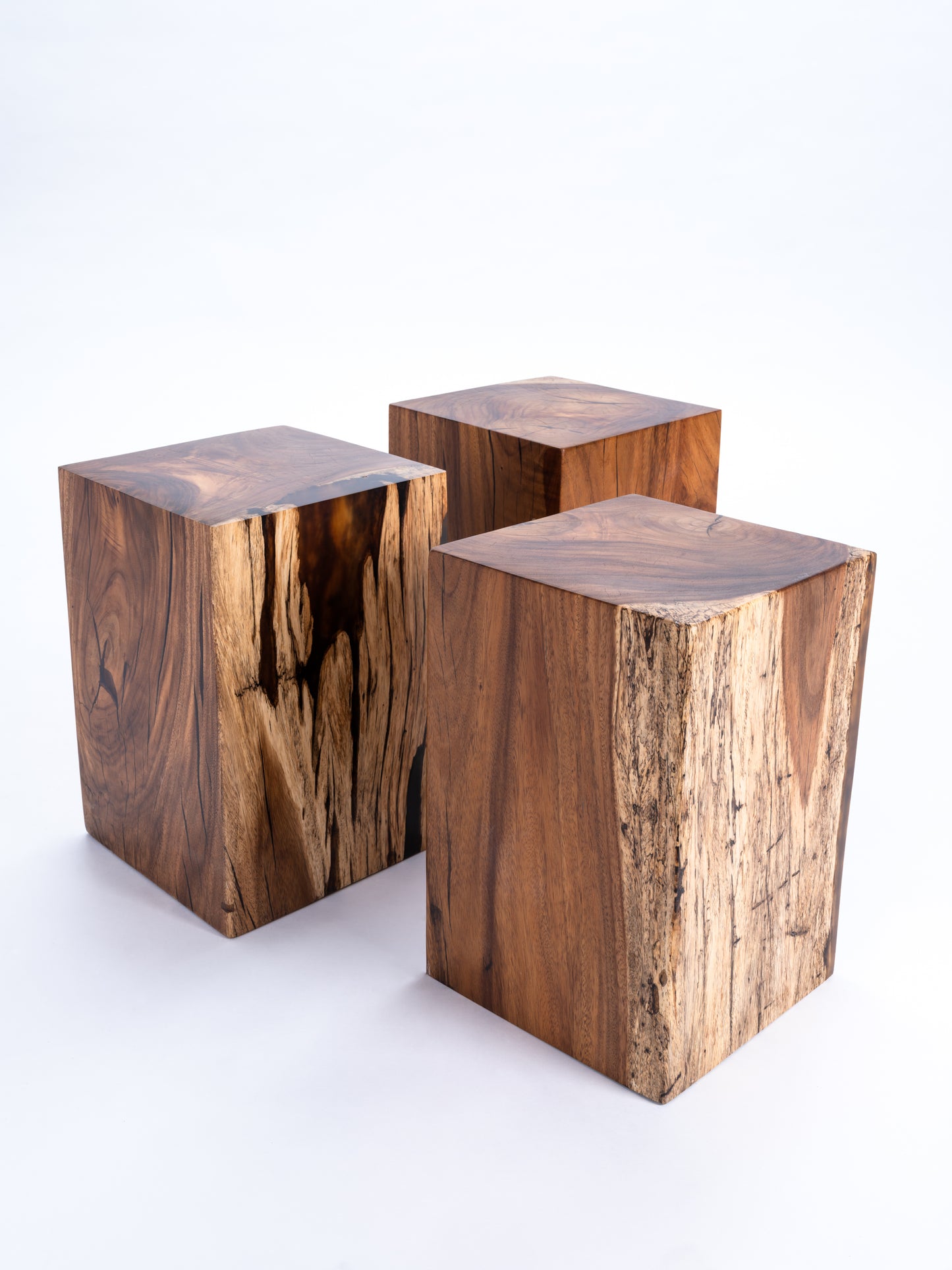 Sculptural Costa Rican Hardwood Stool / Side Table Reserva Collection — No. 04