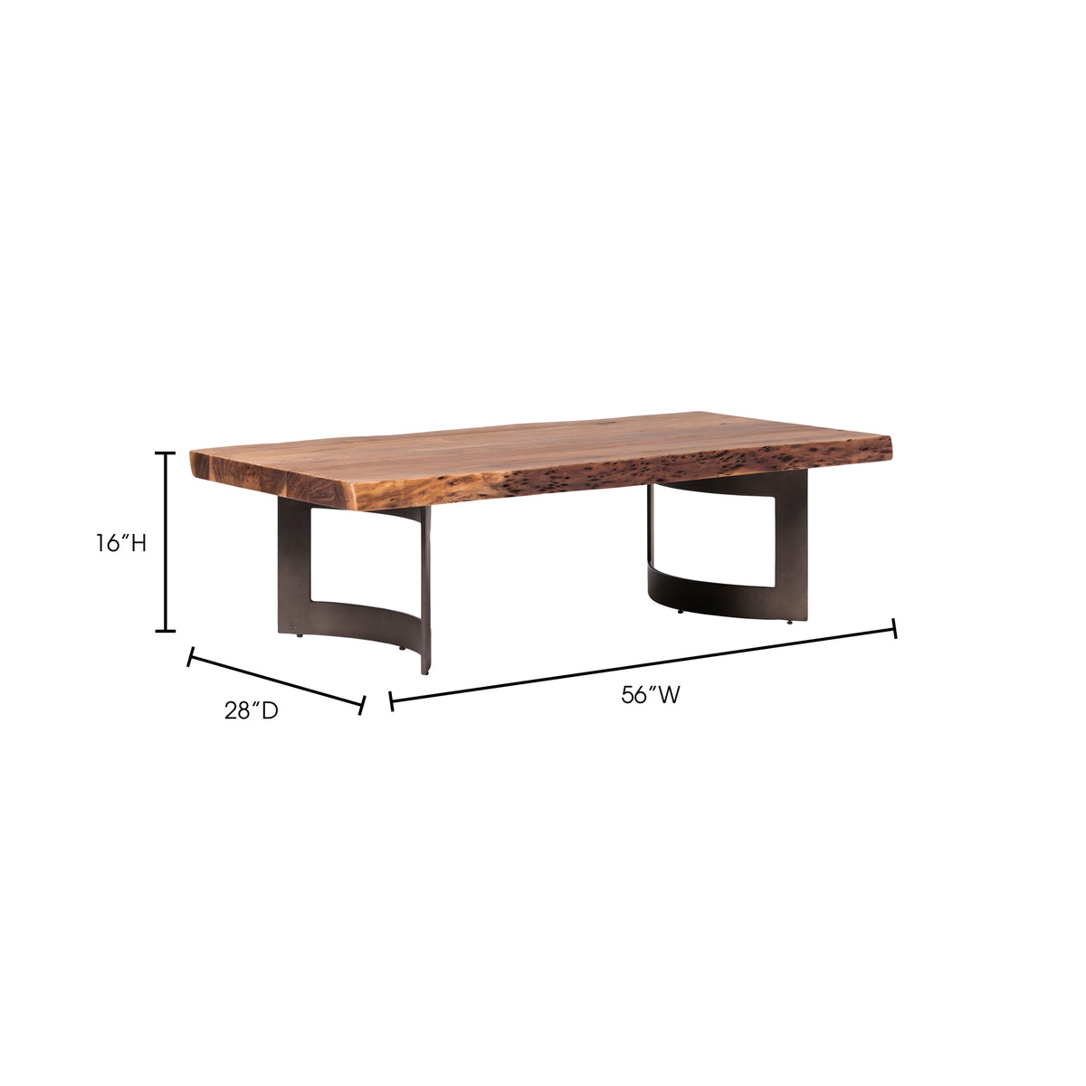 Bent Coffee Table Brown - lifestyle 3