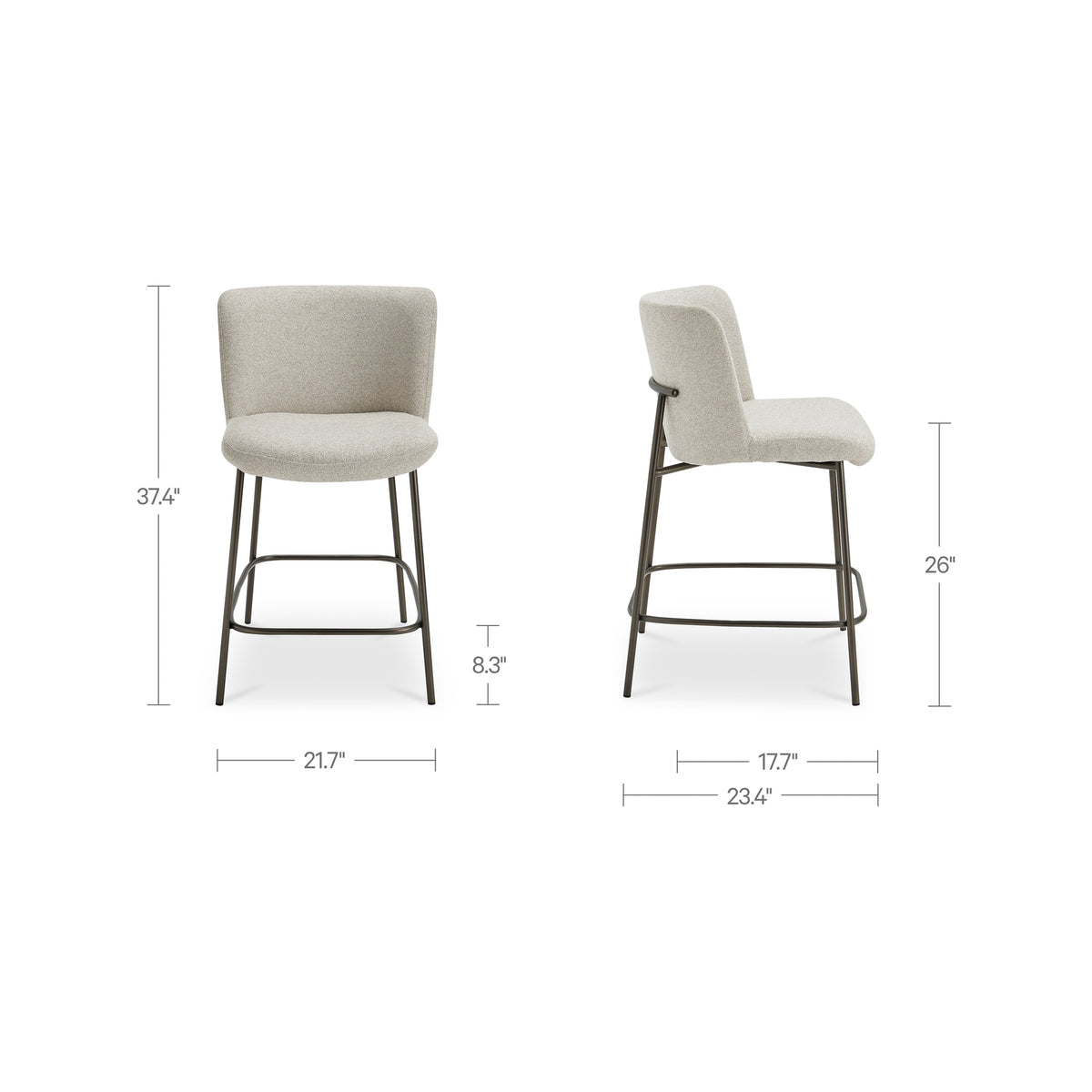 Early Counter Stool Beige view 9