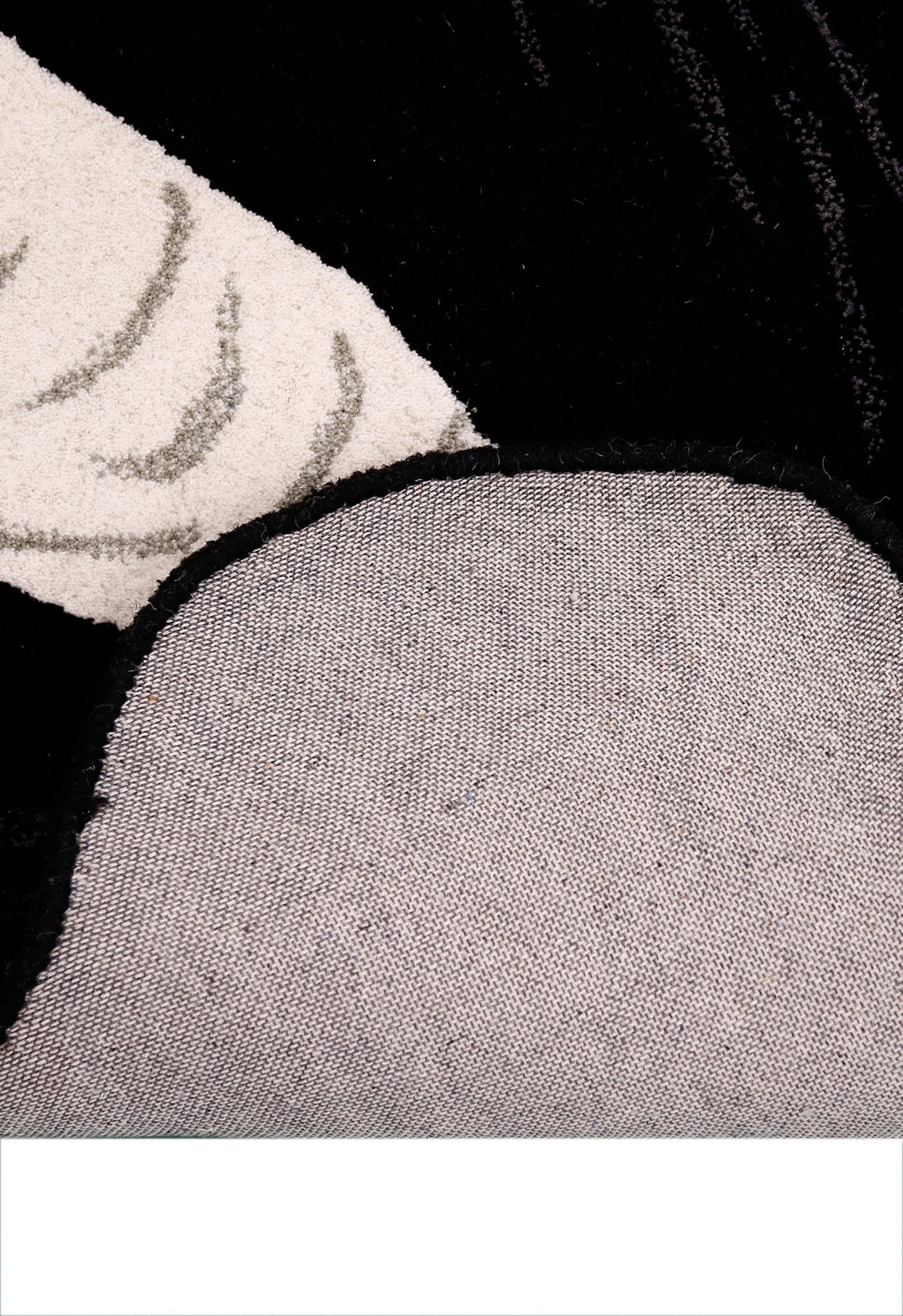 Animal Black Panda Hand Tufted 3x5 Wool Area Rug