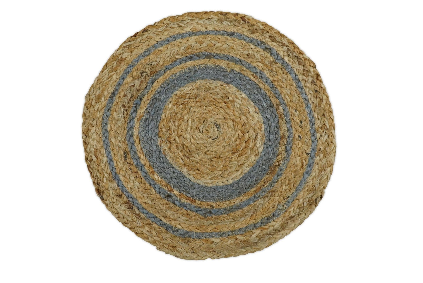The Rug Decor Area Rug 1x1 Swatch 100% ALL NATURAL FIBER HAND BRAIDED BOHO ROUND JUTE RUG 100% ALL NATURAL FIBER HAND BRAIDED BOHO ROUND JUTE RUG