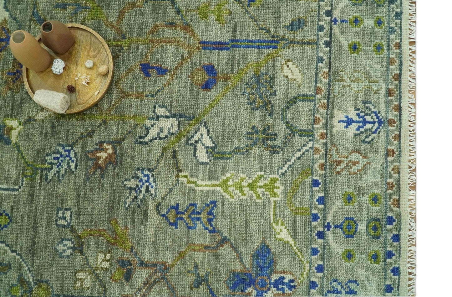 The Rug Decor Area Rug The Plants and Roots Green Hand Knotted Traditional Custom Made Wool Area Rug The Plants and Roots Green Hand Knotted Traditional Custom Made Wool Area Rug