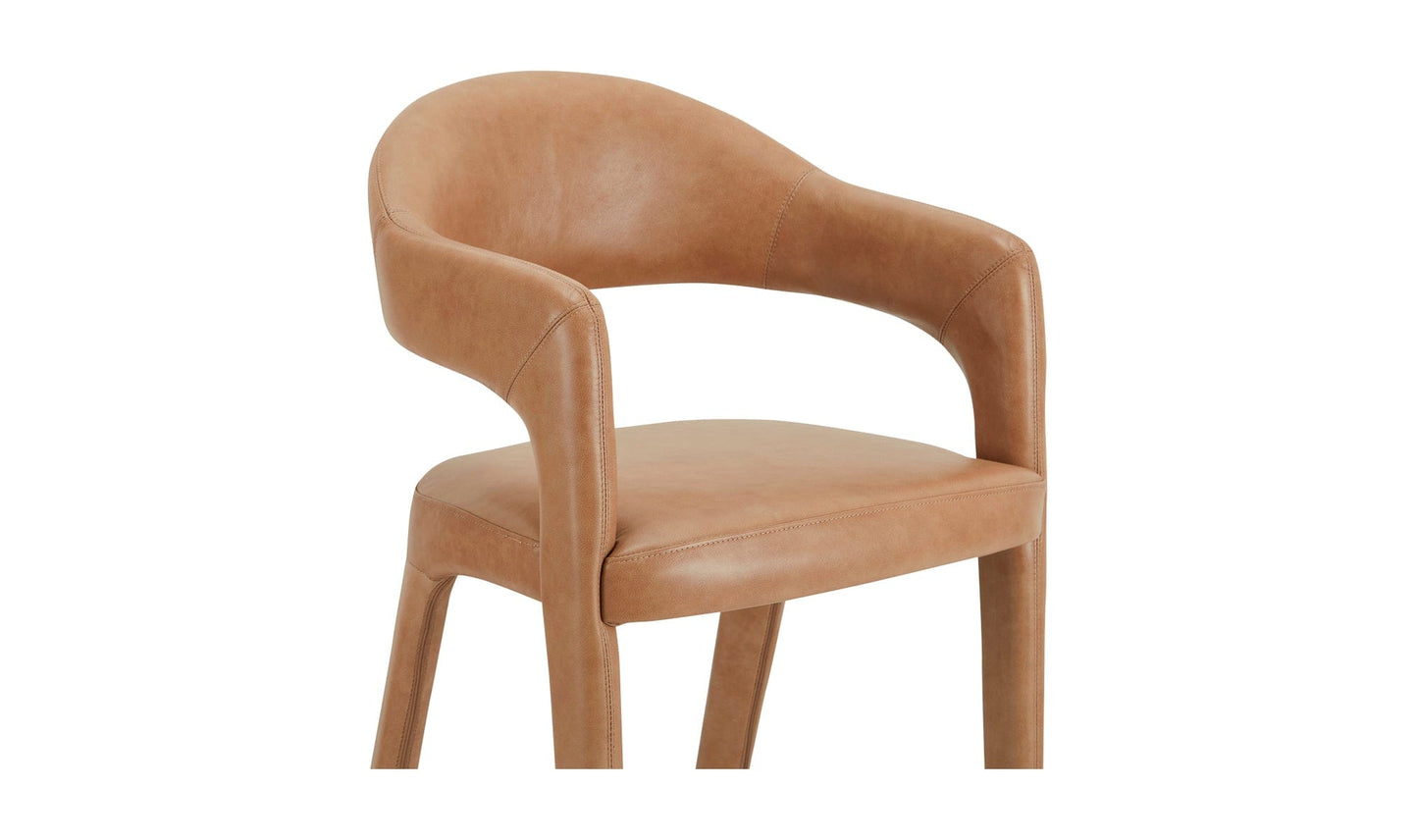 Moe's Home Collection Bar stool Martens Bar Stool Brown Leather Martens Bar Stool Brown Leather