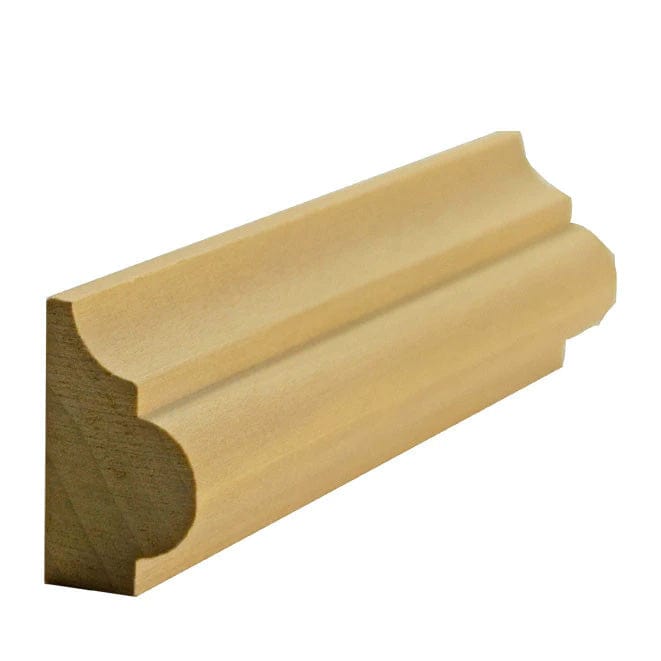 NewMouldings Base Cap Poplar / 94 inches EWBC27 Nose and Cove Base Cap Moulding EWBC27 Nose and Cove Base Cap Moulding