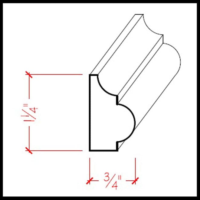 NewMouldings Base Cap EWBC27 Nose and Cove Base Cap Moulding EWBC27 Nose and Cove Base Cap Moulding