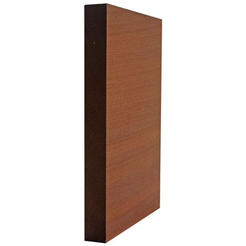 NewMouldings Baseboard Sapele Mahogany / 94 inches EWBB54 square edge 7-1/4 inch Tall Baseboard Moulding EWBB54 square edge 7-1/4 inch Tall Baseboard Moulding