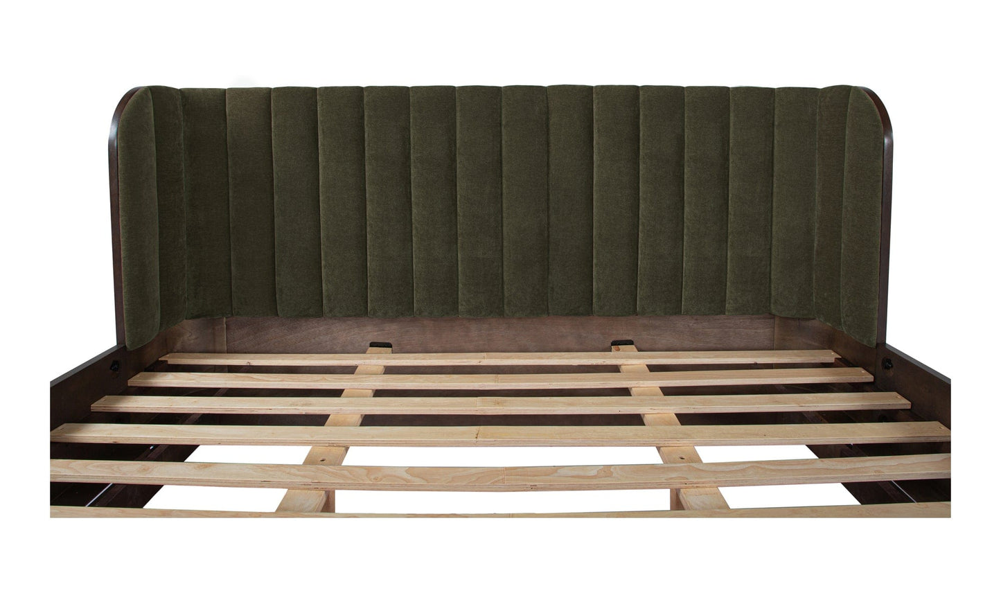 Moe's Home Collection Bed Scarlette Bed Cedar Green Scarlette Bed Cedar Green