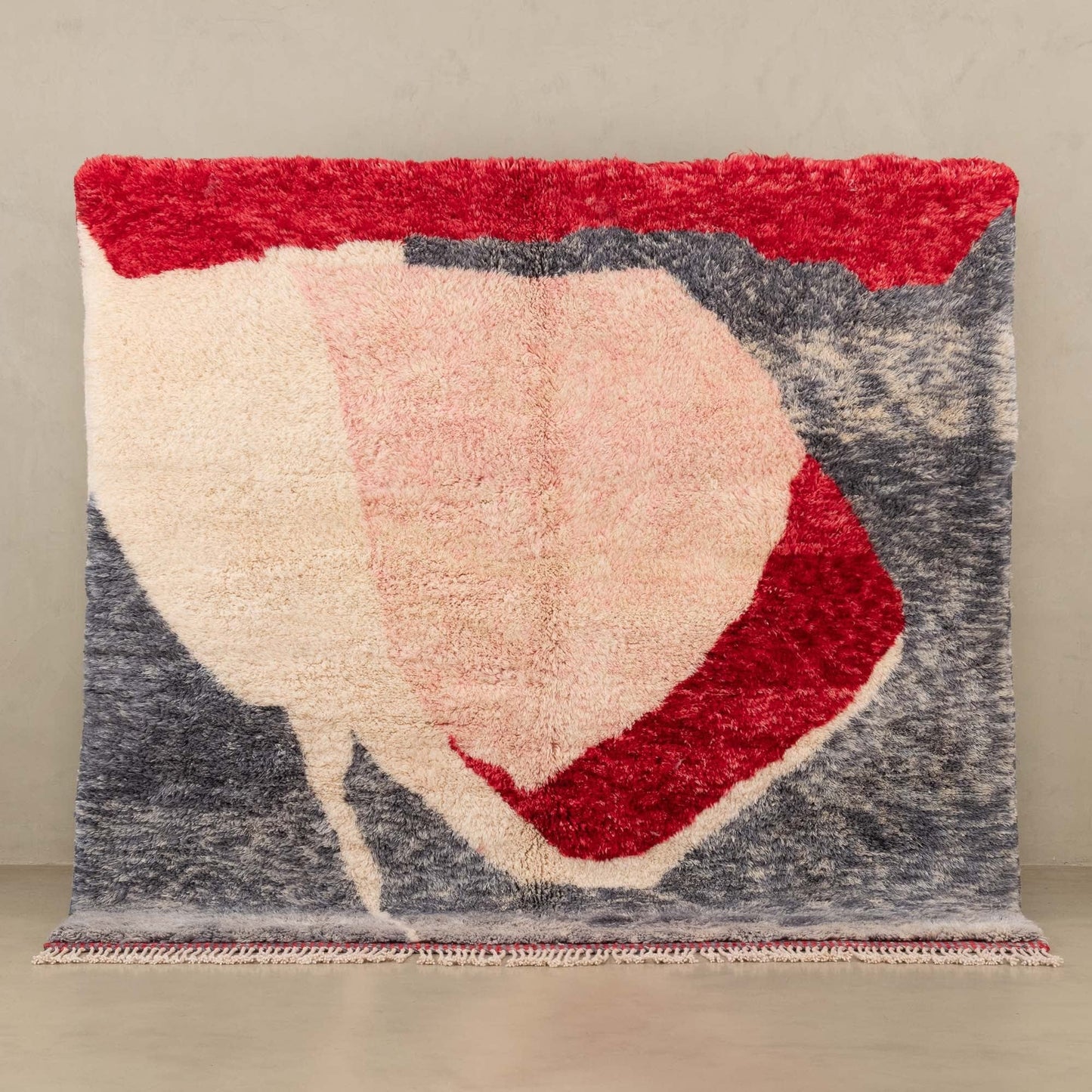 Oumniya - Shag Moroccan rug 6.6x6.7 ft | 202x203 cm