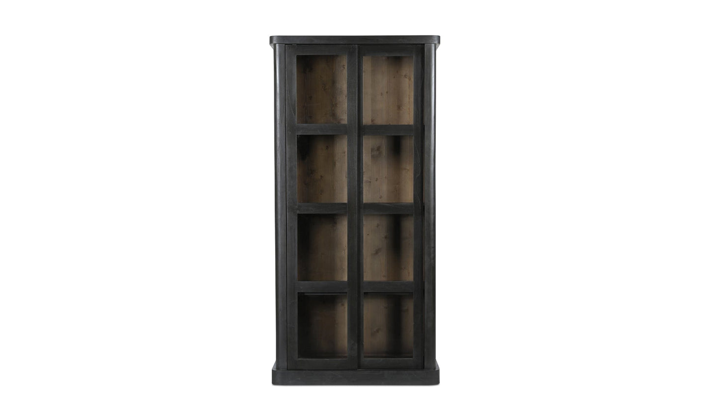 Moe's Home Collection Cabinet Doors Mona Tall Cabinet Black Mona Tall Cabinet Black