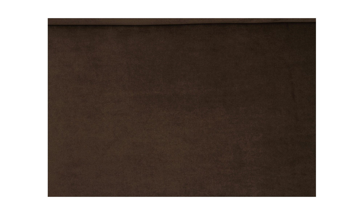 Moe's Home Collection Chair Harmony Accent Chair Dark Brown Faux Mohair Harmony Accent Chair Dark Brown Faux Mohair