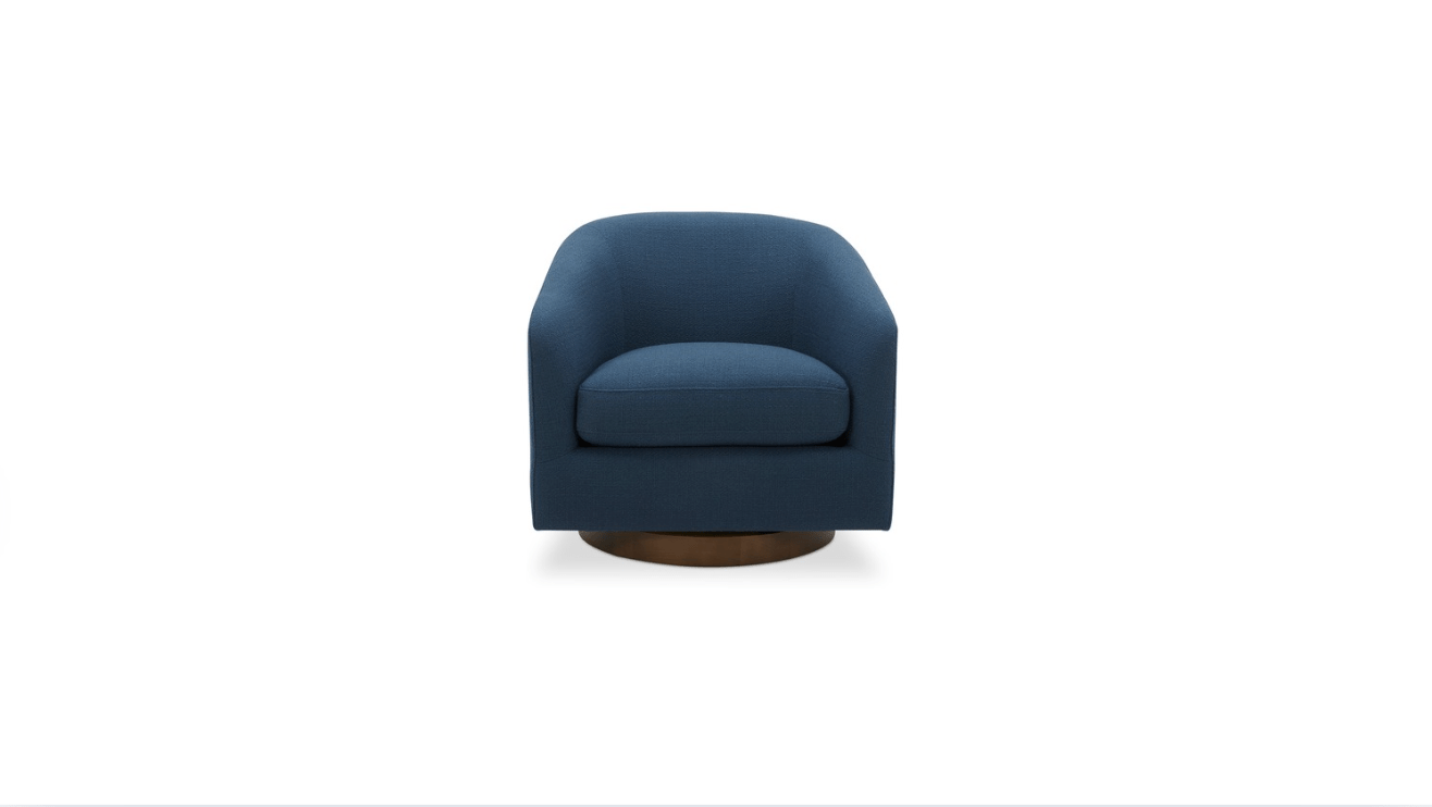 Oscy Swivel Chair Dark Atlantic | The Carpentry Shop Co.