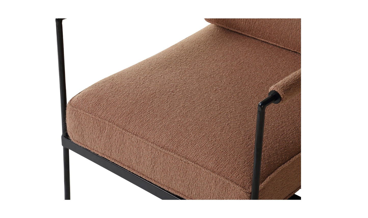 Moe's Home Collection Chair Vecchia Accent Chair Terracotta Vecchia Accent Chair Terracotta