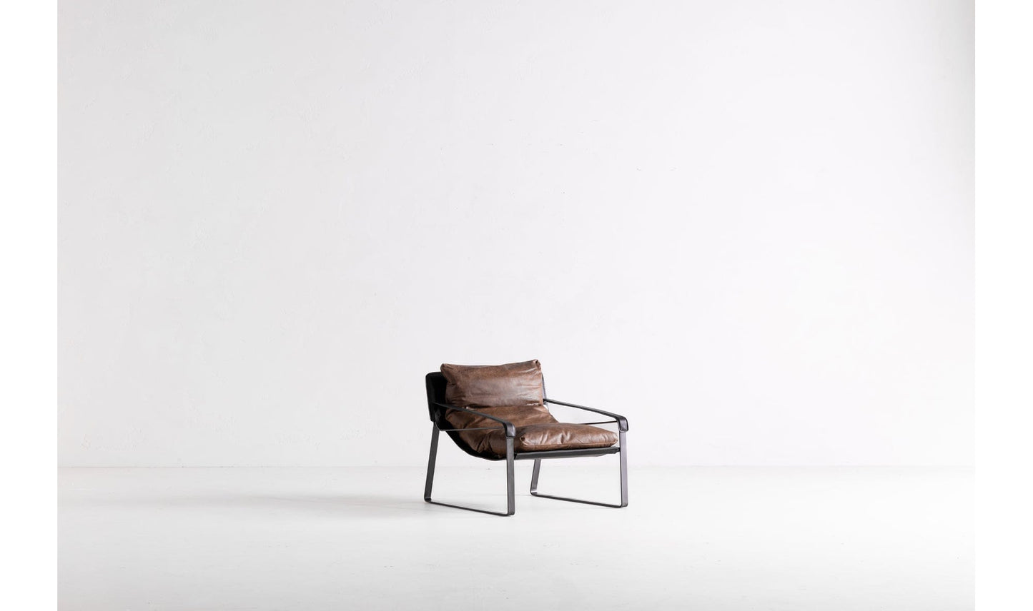 The Carpentry Shop Co. CONNOR CLUB CHAIR OPEN ROAD BROWN LEATHER CONNOR CLUB CHAIR OPEN ROAD BROWN LEATHER