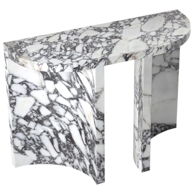 Villohome | Online Flooring Shop Consoles Calacatta Viola Marble Designer Arched Legs Console Polished Calacatta Viola Marble Designer Arched Legs Console Polished