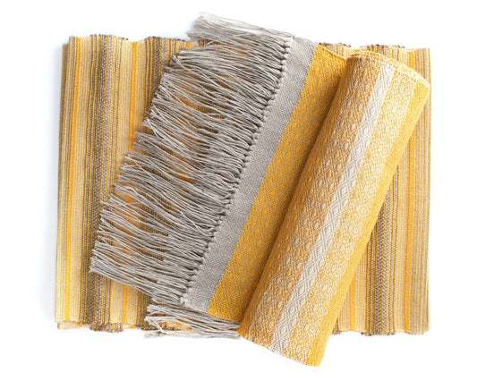 The Carpentry Shop Co. Copy of Handmade Woven Placemats & Table Runners by Local Artisan in Signature Yellow