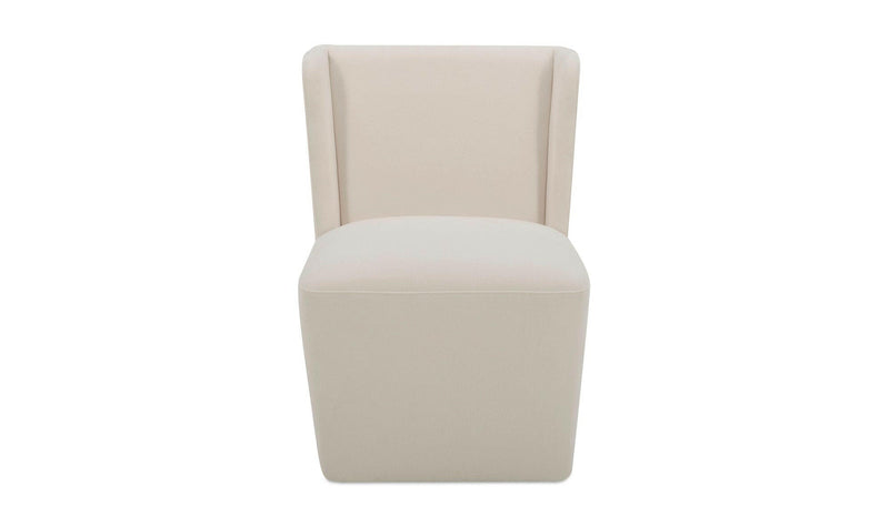 Moe's Cream CORMAC ROLLING DINING CHAIR - Performance Fabric