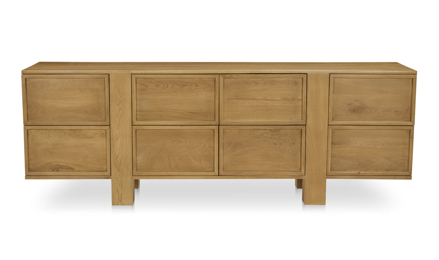 Moe's Home Collection Credenza Henley 8 Drawer Dresser Brown Henley 8 Drawer Dresser Brown