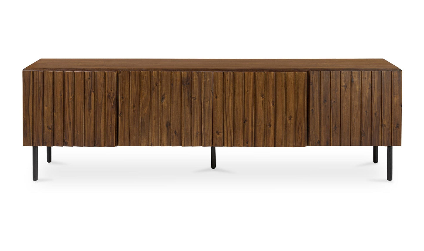 Moe's Home Collection Credenza Lincoln Media Cabinet Brown Lincoln Media Cabinet Brown