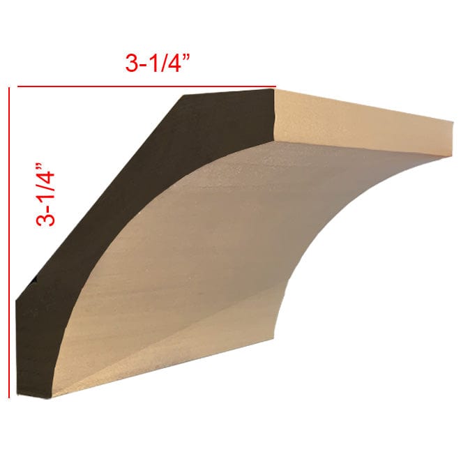 NewMouldings Crown EWCR50 Cove Crown Moulding Trim EWCR50 Cove Crown Moulding Trim