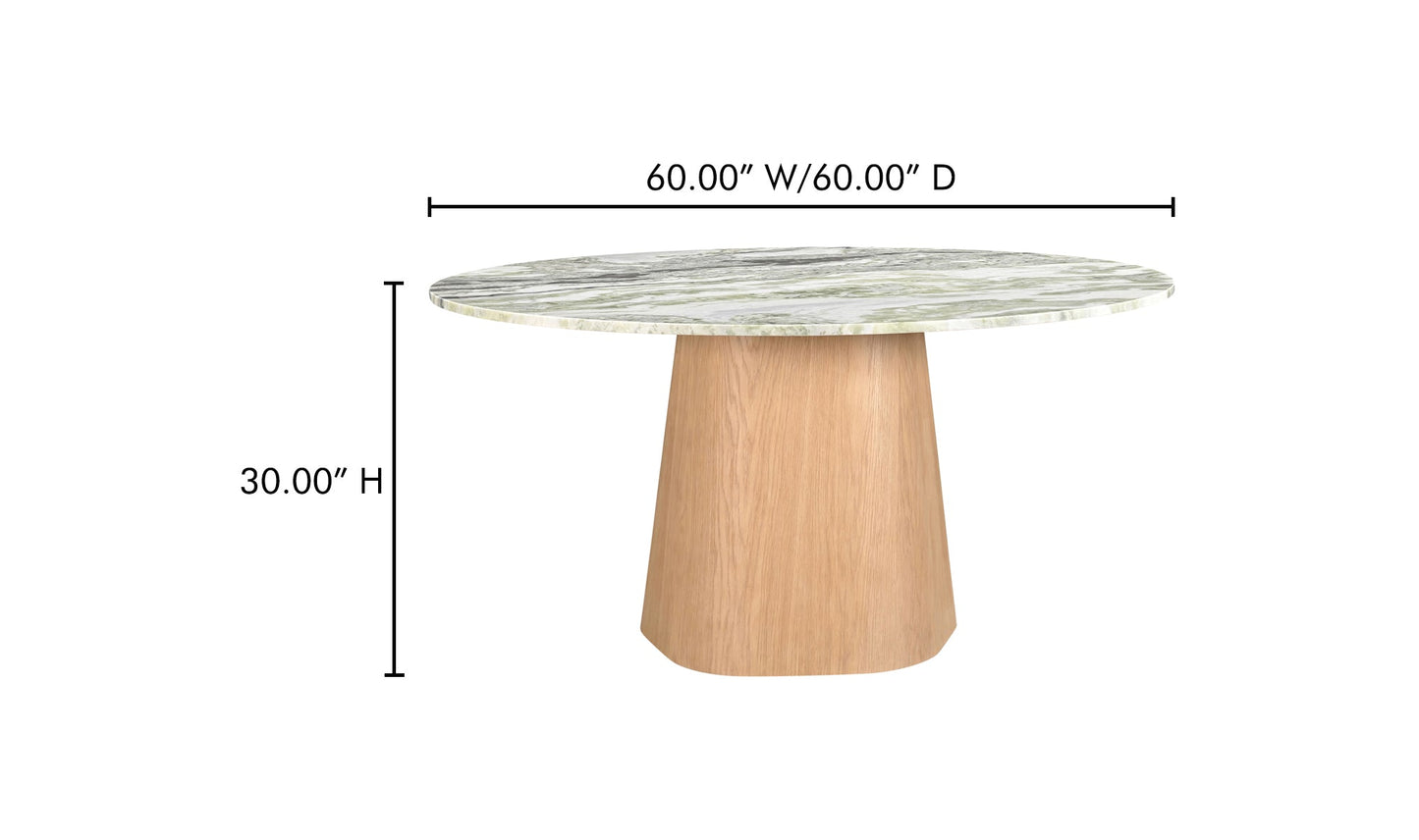 Moe's Home Collection Dining Table EVELYN DINING TABLE GREEN ONYX MARBLE EVELYN DINING TABLE GREEN ONYX MARBLE