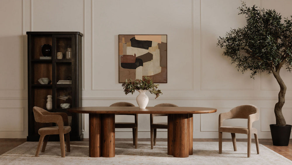 Moe's Home Collection Dining Table Howard Dining Table Walnut Howard Dining Table Walnut